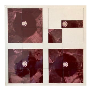 Vera SimonsFields Pattern, Wrist Watch, Photo Mosaic Collage Aerial Landscape Photograph, c.1970s For Sale