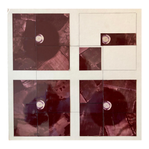 Vera SimonsFields Pattern, Wrist Watch, Photo Mosaic Collage Aerial Landscape Photograph, c.1970s
