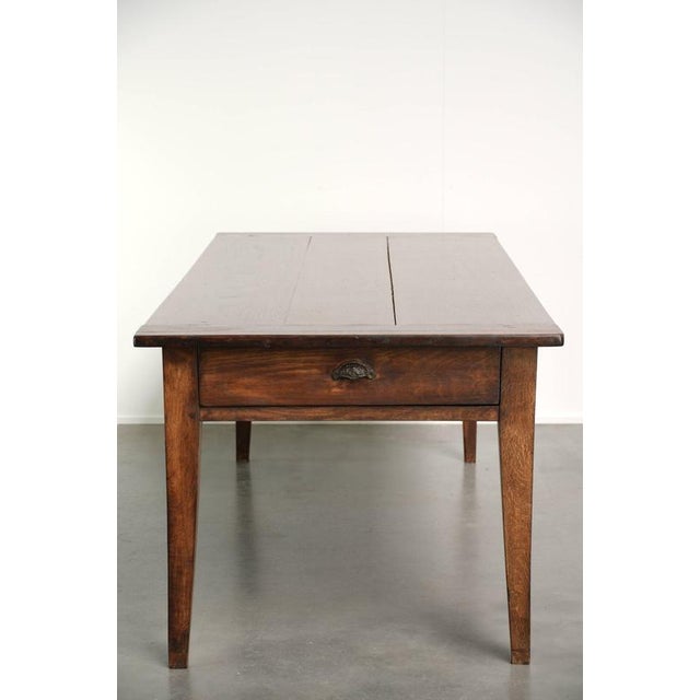Wood Antique French Oak Table, 1800s For Sale - Image 7 of 16