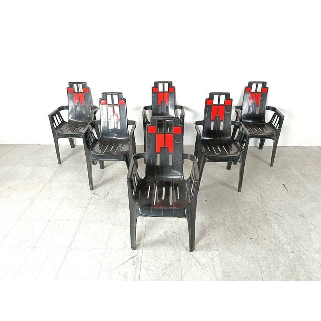 Boston Chairs by Pierre Paulin for Henry Massonnet, 1988, Set of 6 For Sale - Image 3 of 13