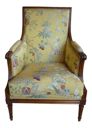 Single 19th Century French Walnut Bergere