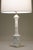 1960s 1960s Large Hollywood Regency Modern Carrara Marble "Tuscan" Style Column Table Lamp For Sale - Image 5 of 11