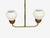 1960s Swedish Modern, Pendant Light, Teak, Opal Glass, Brass For Sale In New York - Image 6 of 9