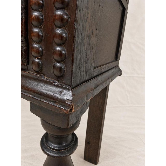Late 17th Century Geometrically Moulded Oak Console Table For Sale - Image 4 of 13