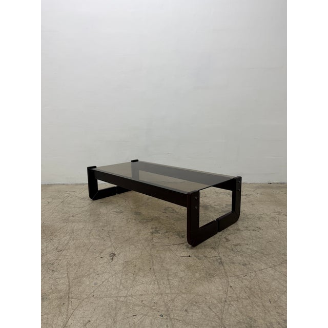 Percival Lafer Percival Lafer Mp-97 Rosewood and Smoked Glass Coffee or Cocktail Table, 1970s For Sale - Image 4 of 13