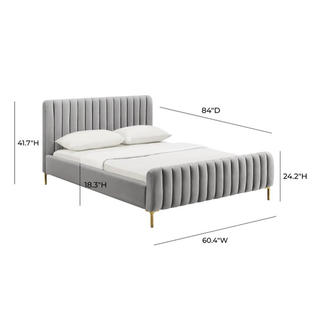 2020s Angela Grey Full Bed For Sale - Image 5 of 7