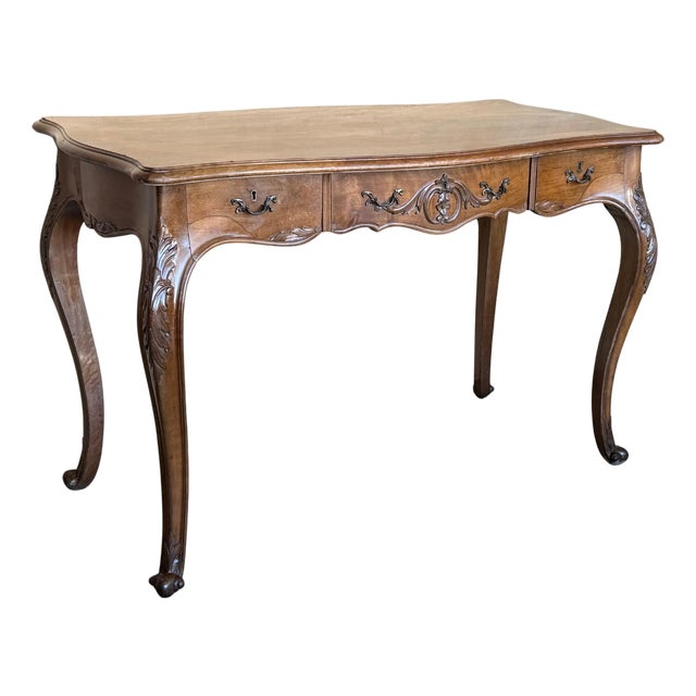 20th Century Wood French Louis XV Style Writing Desk, 1920 For Sale
