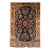 Antique Mahajiran Sarouk Area Rug, Hand-Knotted Wool, Allover Floral Pattern, Navy & Red, 4x6 For Sale