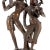 Krishna with Gopi Bronze Sculpture For Sale - Image 6 of 9