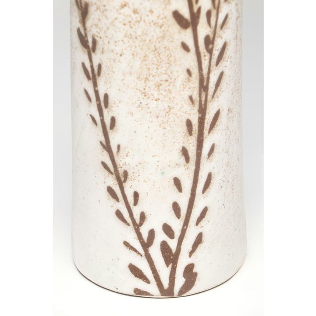 Ceramic Andersen Design Tall Stoneware Wildflower Pottery Vase For Sale - Image 7 of 9