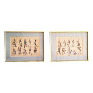 M. Tretsensky, Kitchen Scenes, Vienna, Colored Engravings, Set of 2 For Sale