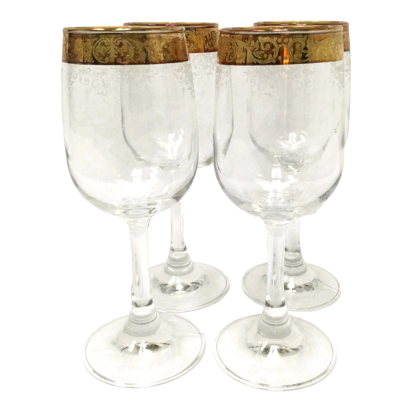 Vintage Cellini Italian Wine Glasses Set of 4 Chairish