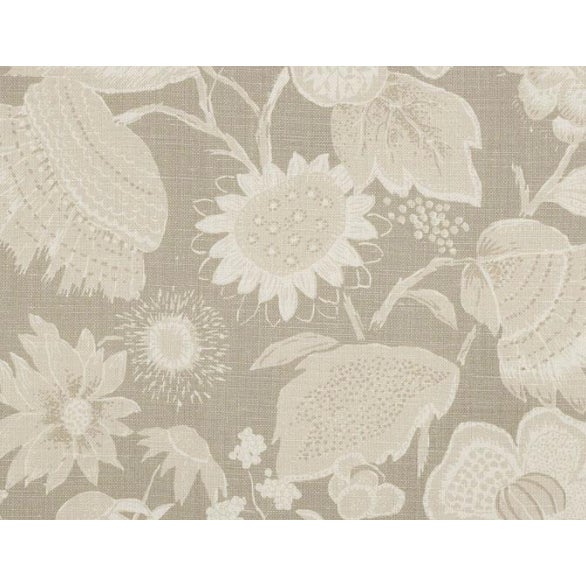 A document textile from our archives inspired this exotic tropical floral. The large-scale print features breezy island...