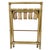 Vintage Mid-Century Faux Bamboo & Faux Leather Folding Luggage Rack For Sale - Image 13 of 13