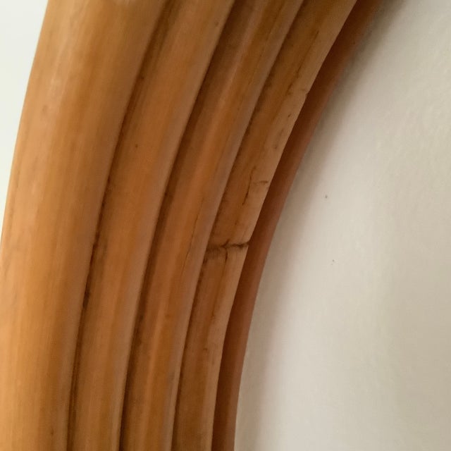 Vintage Bentwood Rattan Circle Wall Shelf Chairish