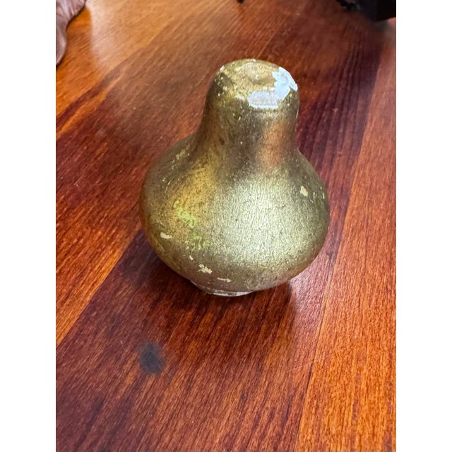 Gold Vintage Hollywood Regency Italian Style Gilt Tole and Crystal Prism Table Lamp - a Pair For Sale - Image 8 of 9