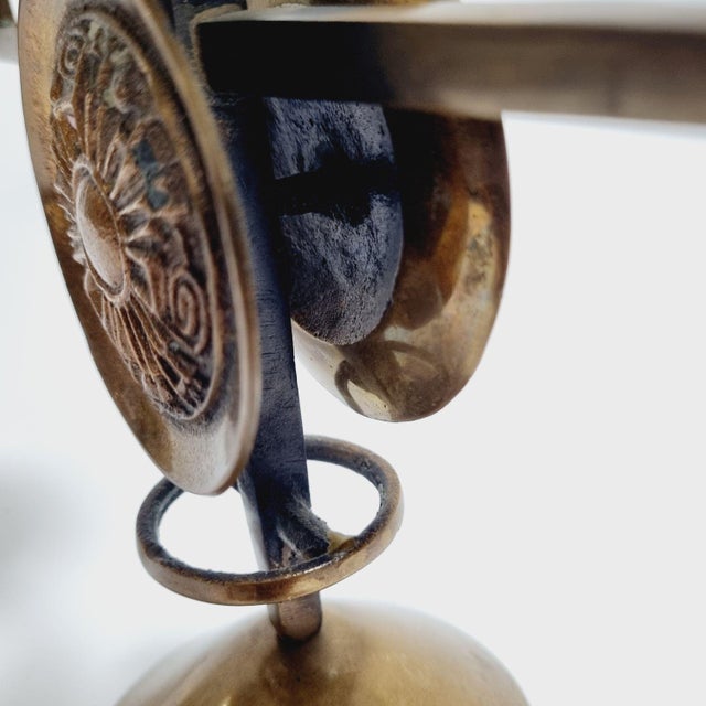 Brass Candleholder attributed to Gyula Szabó, 1970s For Sale - Image 10 of 14