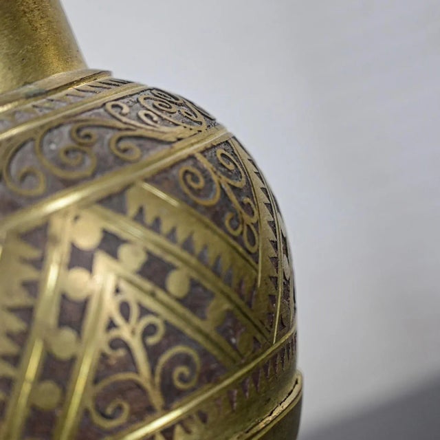 Metal 20Th Century Asian Islamic Philippine Wedding Vessel or Gador or Mindanao Maranao Cast Brass Urn For Sale - Image 7 of 12