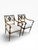 Italian-Made Georgian Neoclassical Style Armchairs, Adam Style, Imported 2000s - Set of 2 For Sale - Image 4 of 14