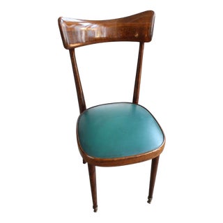 Green Chairs attributed to Pirelli Sapsa, 1950s, Set of 6 For Sale