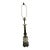 Mid-Century Stiffel Brass & Ivory Ceramic Acanthus Leaf Table Lamp For Sale