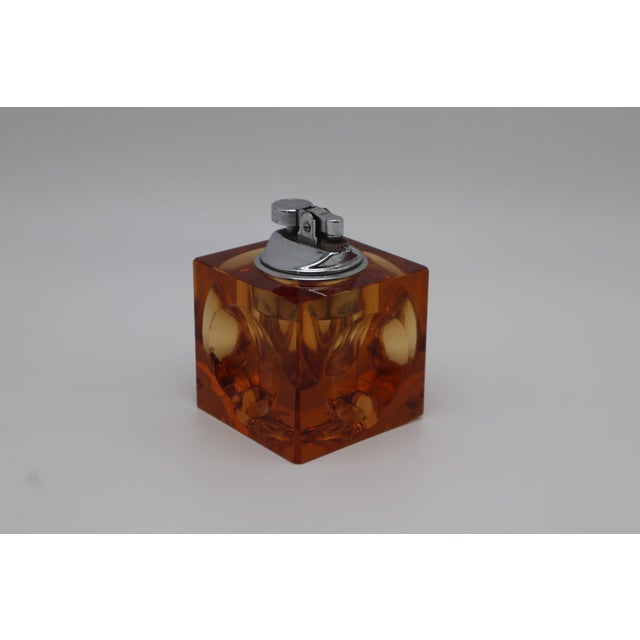 Orange Murano Glass Lighter by Antonio Imperatore, Italy, 1970, in Very Good conditions. Designed 1970 to 1979 I have...