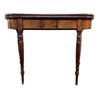 Antique George III Mahogany Fold-Top Tea Table, 1800 For Sale