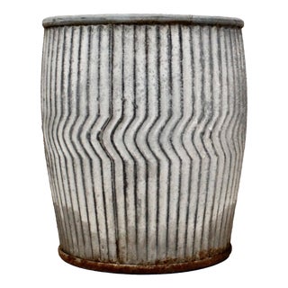 Vintage Galvanised Dolly Tub, 1940 For Sale