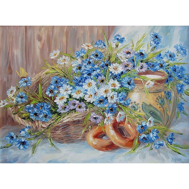 Oil Painting in the Morning at Grandma's Kotmin Olga For Sale