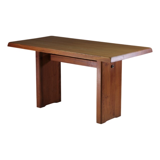 Elm Table Model T14a attributed to Pierre Chapo, France, 1960s For Sale