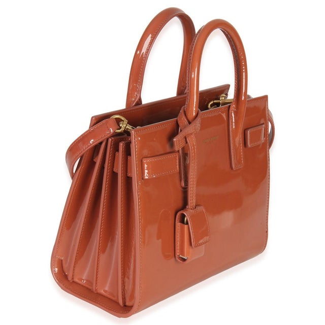 Contemporary Mild Rose Patent Nano Sac de Jour For Sale - Image 3 of 9