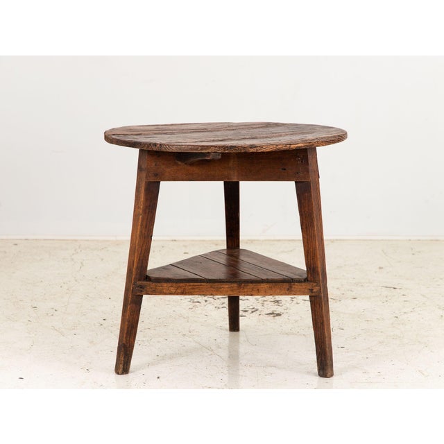 English 19th Century English Fruitwood Cricket Pub Table For Sale - Image 3 of 9