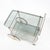 Stunning silver-plated metal serving cart with two tinted glass shelves, dating from the 1970s. A quality piece in very...