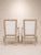 Louis XVI Bergère Armchairs in Carved Beech, 1950s, Set of 2 For Sale - Image 4 of 5