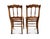 Farmhouse Spindle Back Cane Seat Chairs - A Pair For Sale - Image 3 of 12
