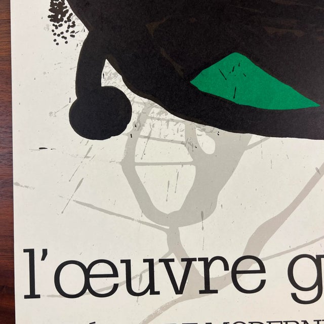 Black Original Joan Miró Stone Lithograph 1974 For Sale - Image 8 of 11