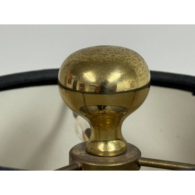 Frederick Cooper Rope Twist Polished Brass Candlestick Table Lamp, Vintage For Sale - Image 4 of 12