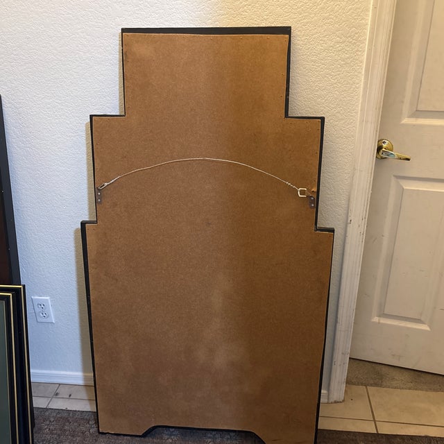 Vintage Faux Tortoise Shell Finish Mirror For Sale - Image 10 of 10