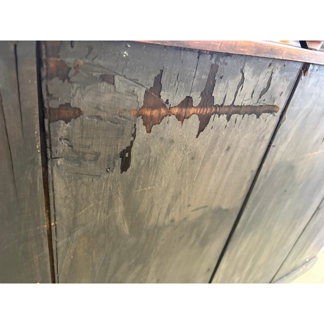 Antique English Mahogany Desk/Server For Sale - Image 9 of 10