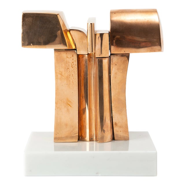 José Luis Sanchez, Abstract Sculpture, 1970s, Bronze and Plastic For Sale
