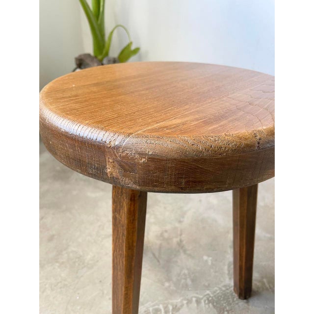 Oak Tripod Stool, 1950s For Sale - Image 17 of 18