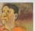 Contemporary Contemporary Expressionist Portrait Painting of Man in Orange Shirt For Sale - Image 3 of 6