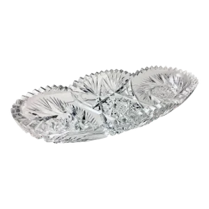 American Brilliant Cut Crystal Tray - Relish Dish