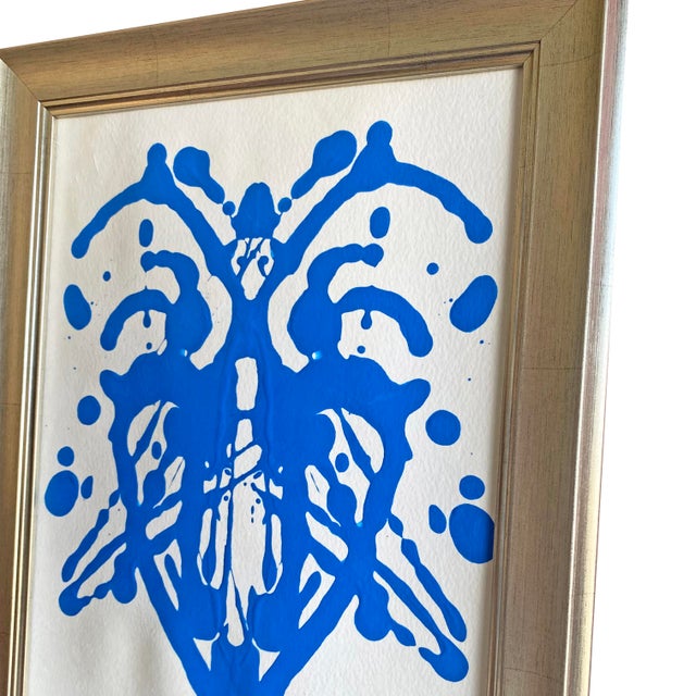 2020s Original Rorschach Test–Inspired Abstract Paintings – Hand-Painted Acrylic Framed Modern by Tatiana Duperault For Sale - Image 5 of 6