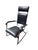 Stitched Leather Rocking Chair by Jacques Adnet, 1950s For Sale - Image 10 of 10