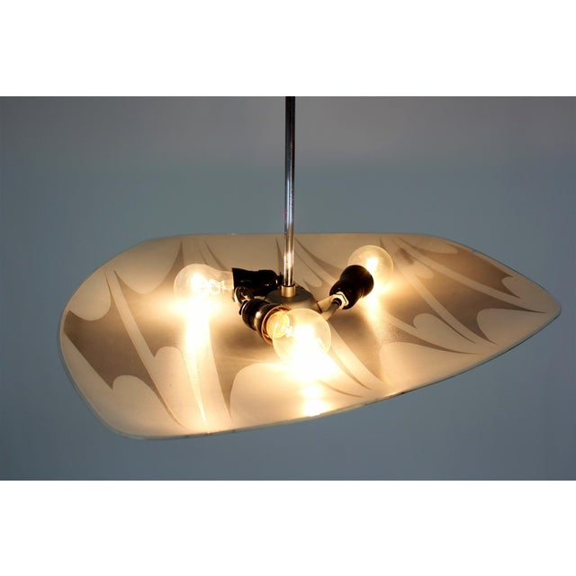 Large Vintage Czechoslovakian Opaline Glass Pendant Lights, 1970s, Set of 2 For Sale - Image 15 of 18