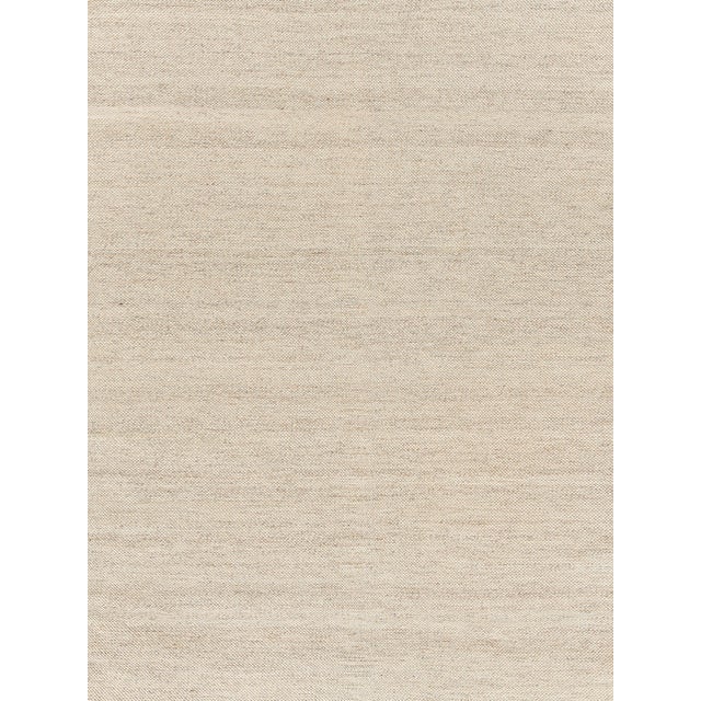 Textile Exquisite Rugs Tweed Flatweave Handmade PET Yarn Beige Rug-9'X12' For Sale - Image 7 of 7