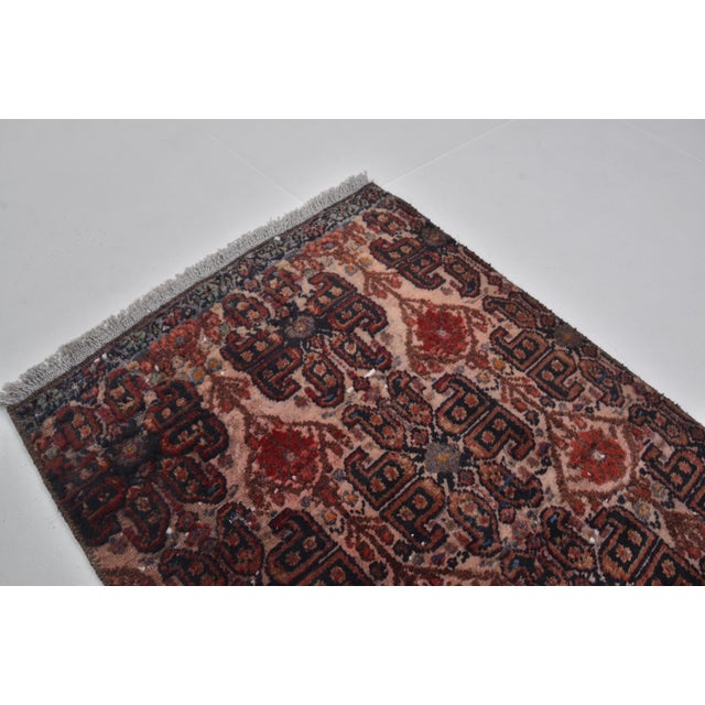 Textile Small Oushak Decorative Vintage Rug For Sale - Image 7 of 9