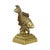 A rare, small figurine of a koi or carp; the piece is crafted from solid cast bronze. The fish is depicted swimming...