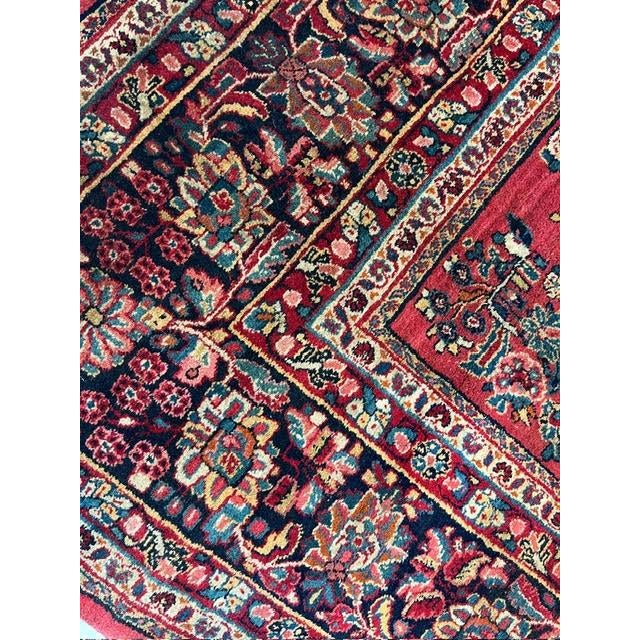 1960s 1960s Persian Square Sarouk Rug, 102" X 11' For Sale - Image 5 of 7
